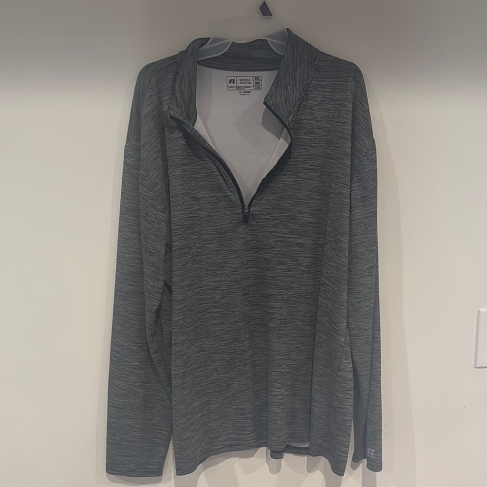Russell Athletic Charcoal Quarter-Zip Pullover